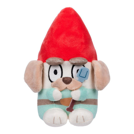 Bluey and Friends 20cm plush - Muffin dressed as a garden gnome with red pointy hat