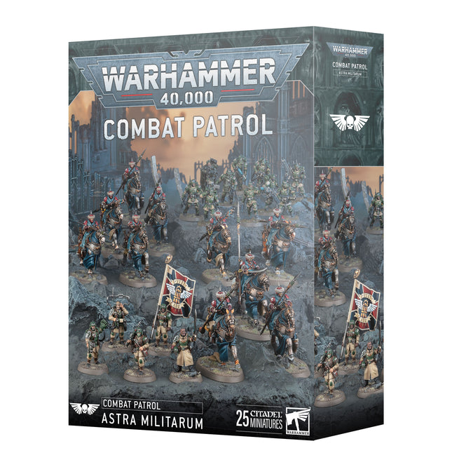 a box with a bunch of toy soldiers on it