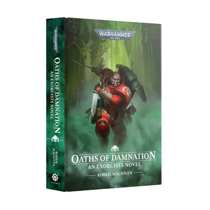 a book cover for oath of damnation an exorcerist novel