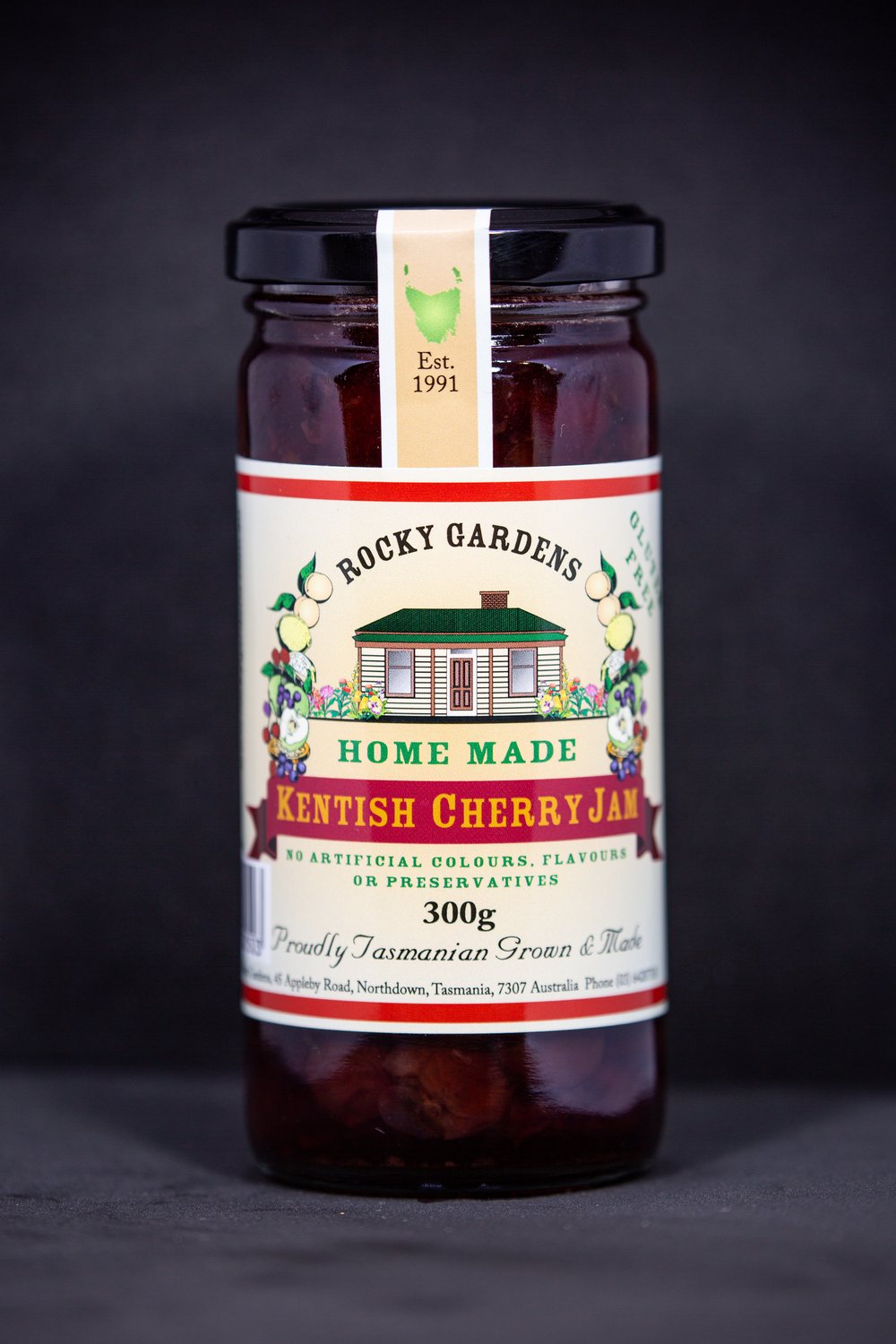 Kentish Cherry Jam 180g by Rocky Gardens