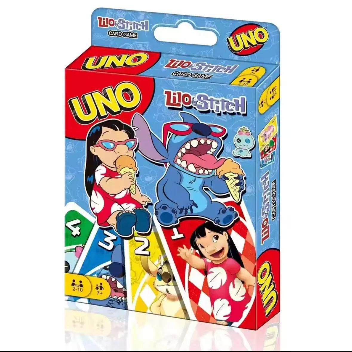 an uno uno card game in a box