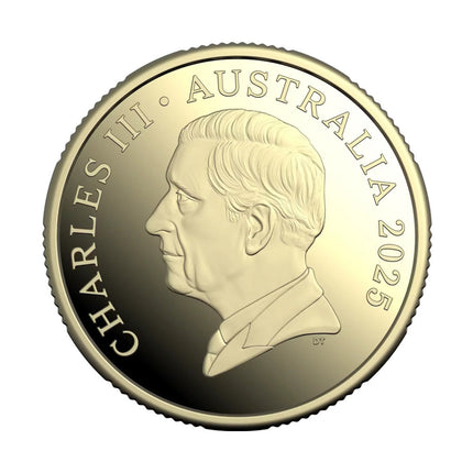 Choo Choo Train $1 Proof coin - obverse (Charles III)