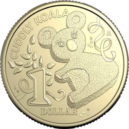 2025 AWW Childrens Birthday Cake Book Uncirculated $1 Coin - Cuddly Koala