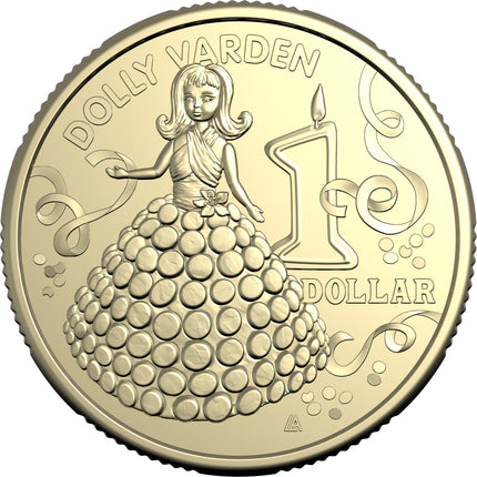 2025 AWW Childrens Birthday Cake Book Uncirculated $1 Coin - Dolly Varden