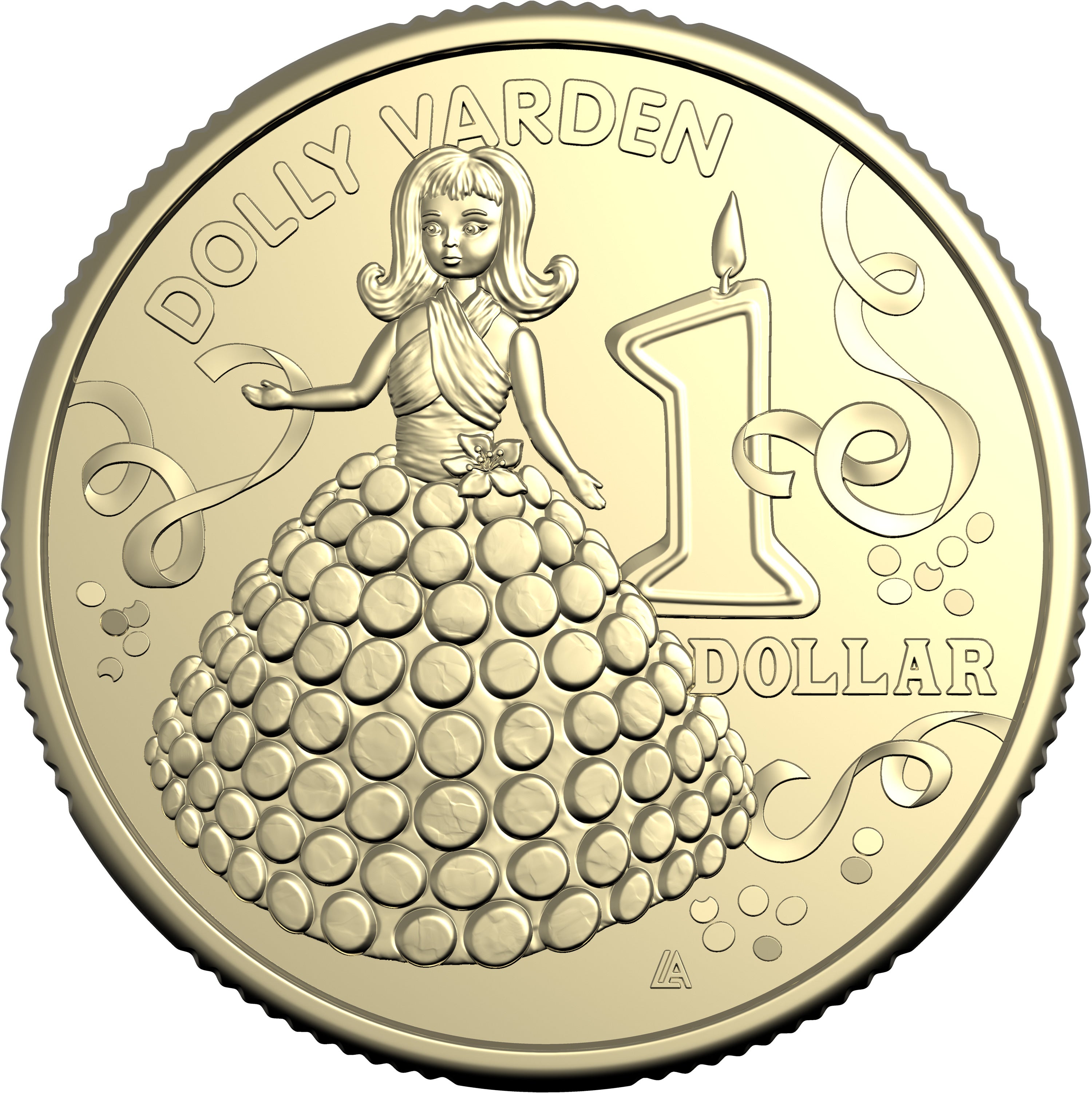2025 AWW Childrens Birthday Cake Book Uncirculated $1 Coin - Dolly Varden