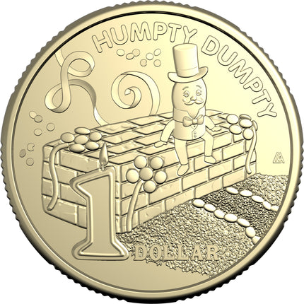 2025 AWW Childrens Birthday Cake Book Uncirculated $1 Coin - Humpty Dumpty