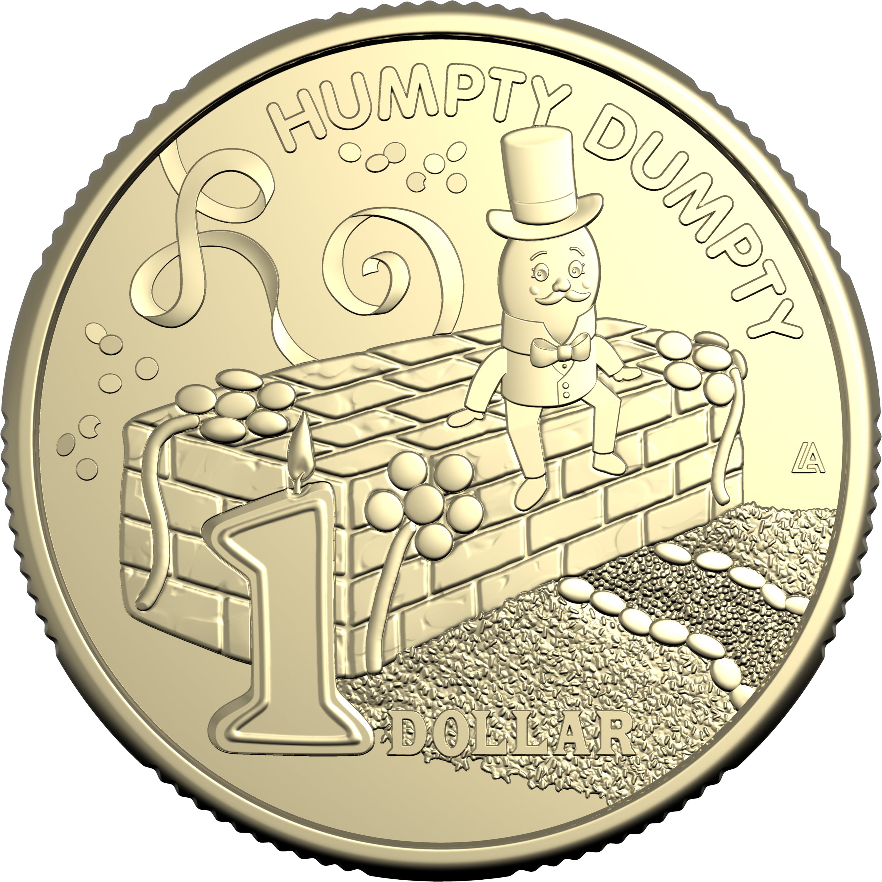 2025 AWW Childrens Birthday Cake Book Uncirculated $1 Coin - Humpty Dumpty