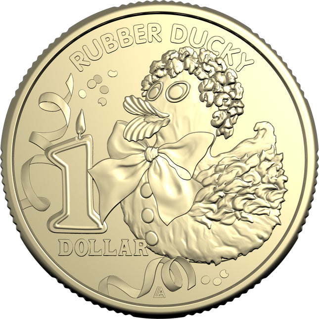 2025 AWW Childrens Birthday Cake Book Uncirculated $1 Coin - Rubber Ducky