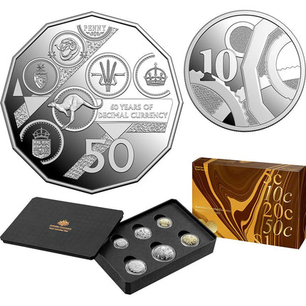 2026 Six Coin Proof Year Set - 60th Anniversary of Australian Decimal Currency - 11880
