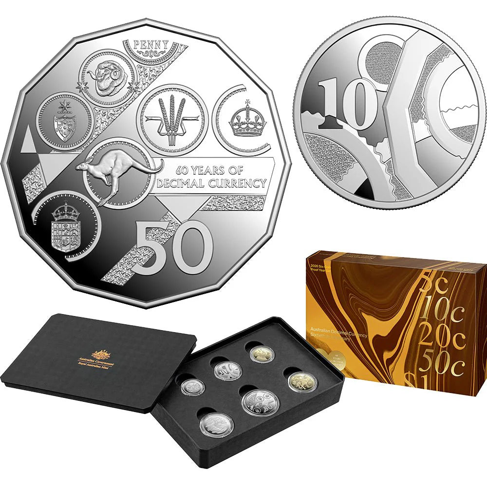 2026 Six Coin Proof Year Set - 60th Anniversary of Australian Decimal Currency - 11880