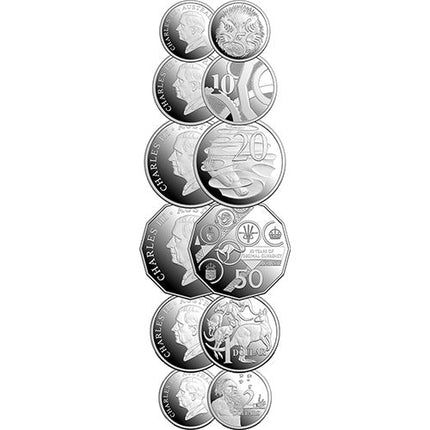 2026 Silver Proof Six-Coin Year Set - 60 Years of Decimal Currency (11878)