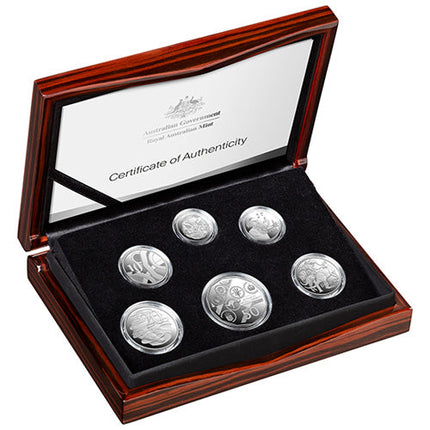 2026 Silver Proof Six-Coin Year Set - 60 Years of Decimal Currency (11878)