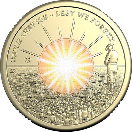 2026 $2 C Mintmark Coloured Uncirculated Coin - Dawn Service (11903)