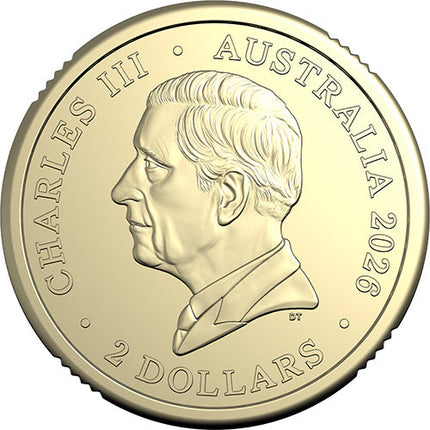 2026 $2 C Mintmark Coloured Uncirculated Coin - Dawn Service (11903)