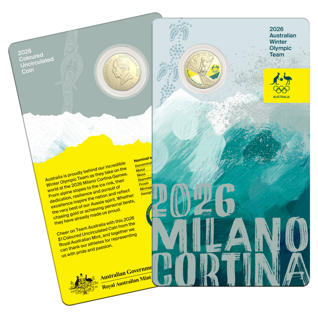 2026 $1 Uncirculated Coin - Australian Winter Olympic Team - 12221