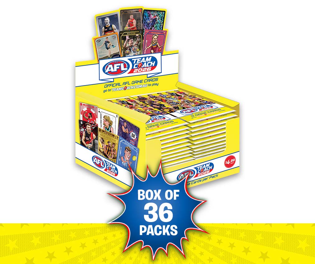 AFL Team Coach 36 Pack Collectors Cards 2026
