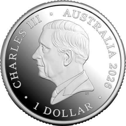 2026 Heart and Soul of Australia $1 Silver Proof coin - obverse
