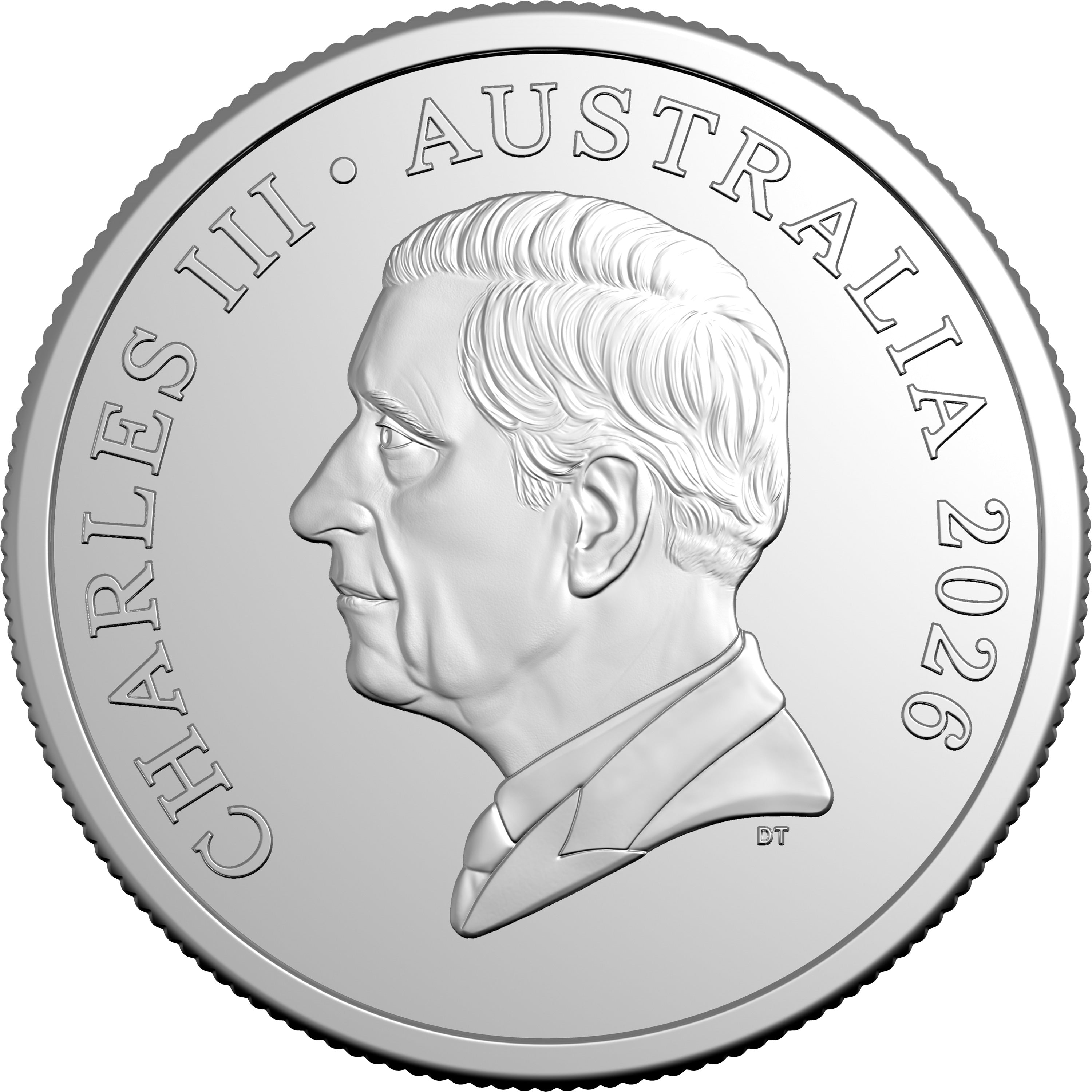 2026 5c Coin Obverse - King Charles III effigy