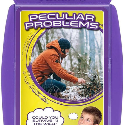 a purple plastic case with a picture of a boy