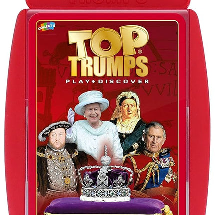 a card game with a picture of a king and queen