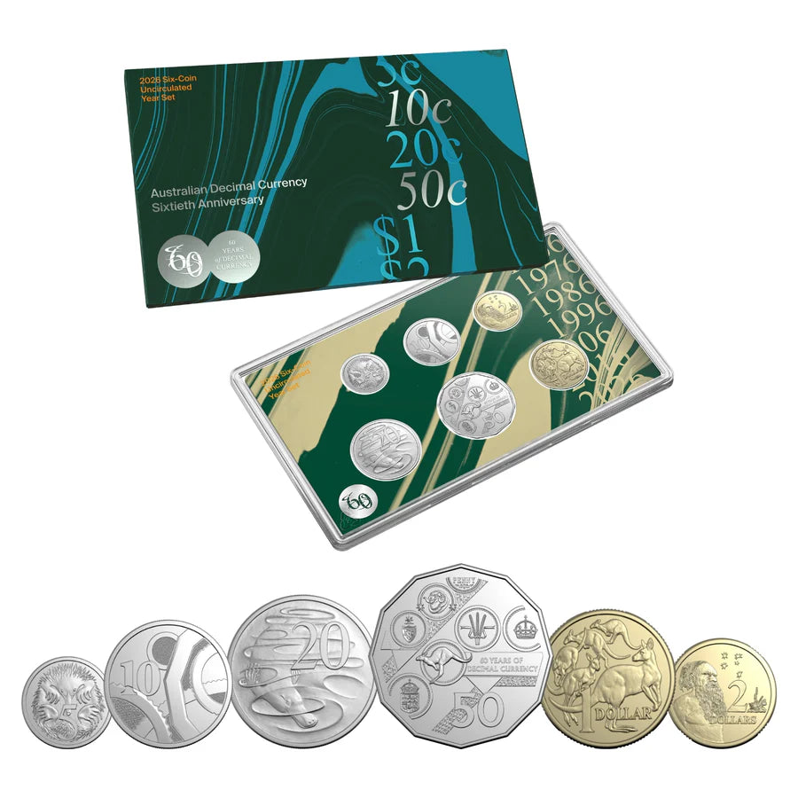 2026 Six Coin Uncirculated Set - 60th Anniversary of Australian Decimal Currency (11881)