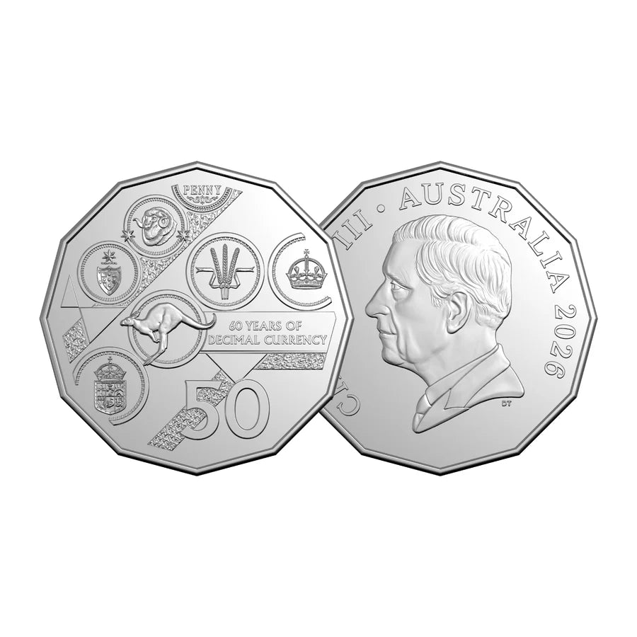 2026 Six Coin Uncirculated Set - 60th Anniversary of Australian Decimal Currency (11881)