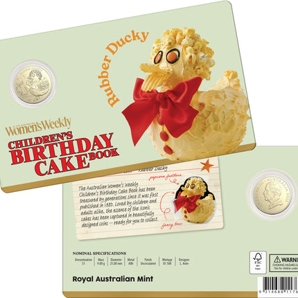 2025 AWW Childrens Birthday Cake Book Ten $1 Coin in Card Set + FREE $2 Coin
