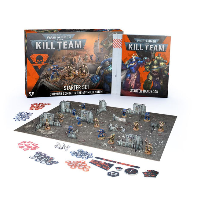 a board game with a box and pieces