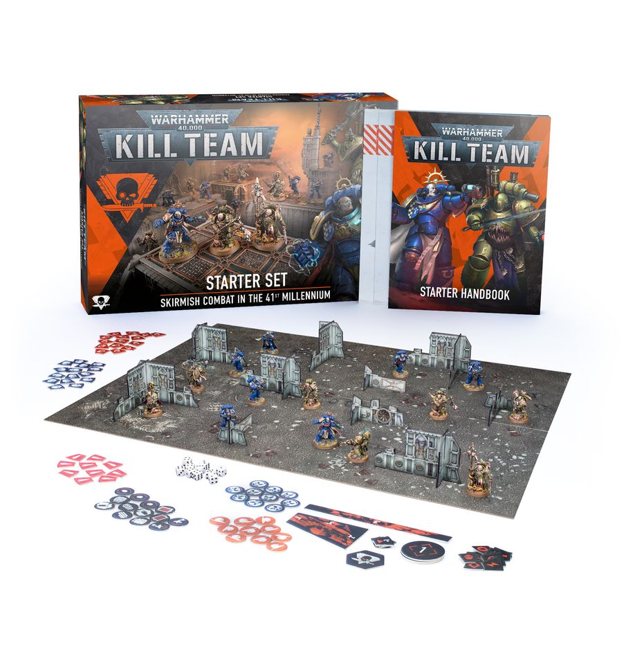 a board game with a box and pieces