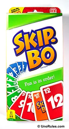 a box of skip - boo cards with numbers on it