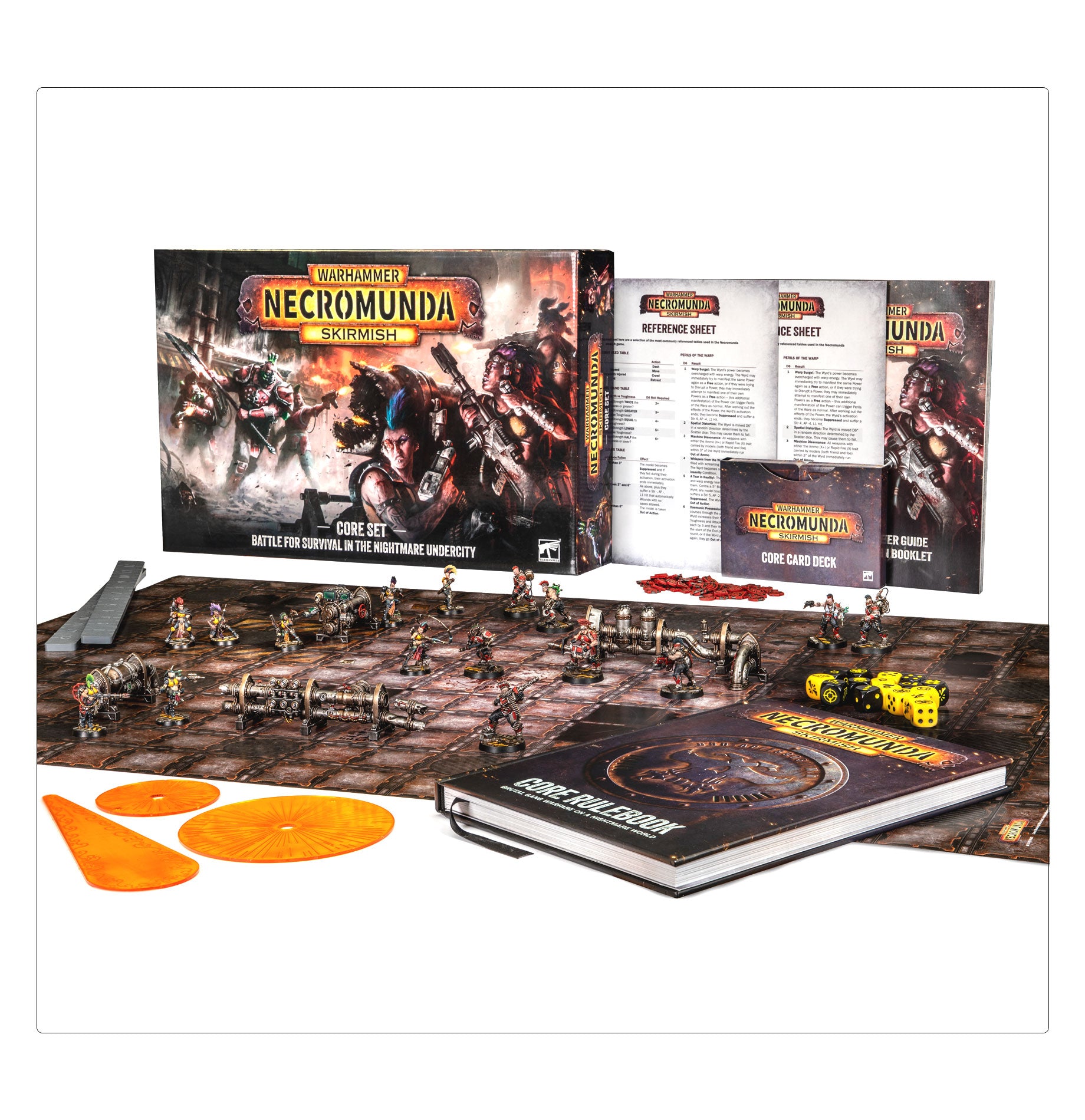 Necromunda Skirmish Core Set box art, official Games Workshop packaging