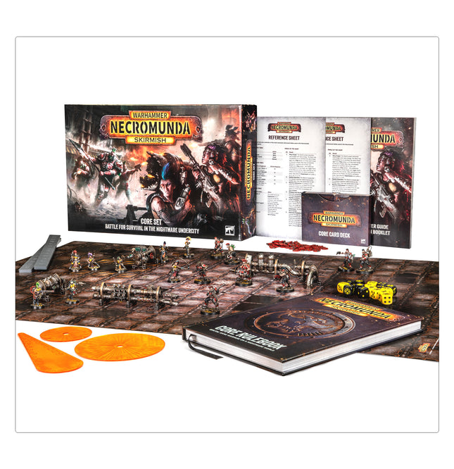 Necromunda Skirmish Core Set box art, official Games Workshop packaging