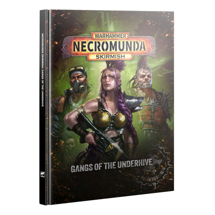 Necromunda: Gangs of the Underhive box art, official Games Workshop cover