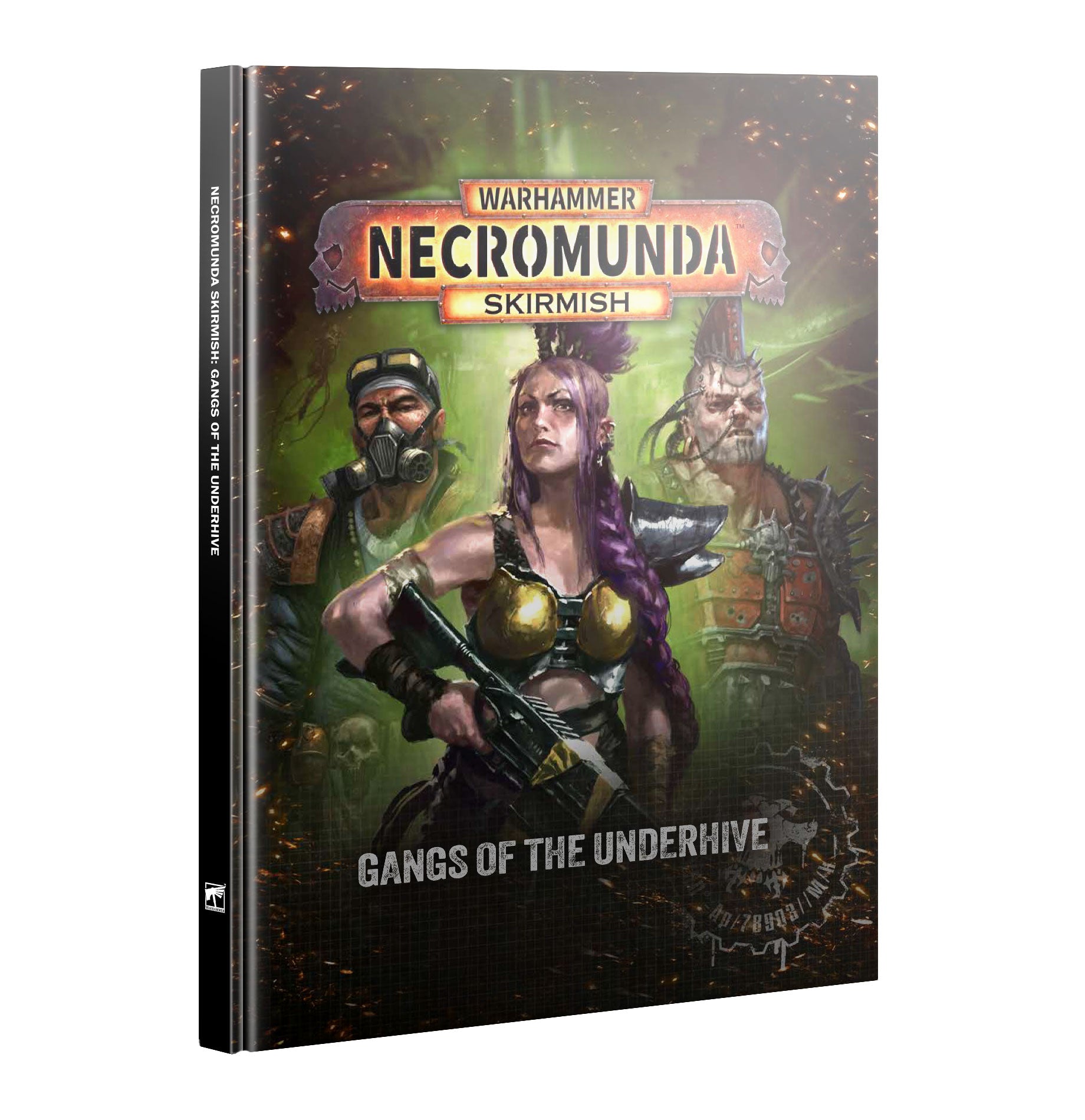 Necromunda: Gangs of the Underhive box art, official Games Workshop cover