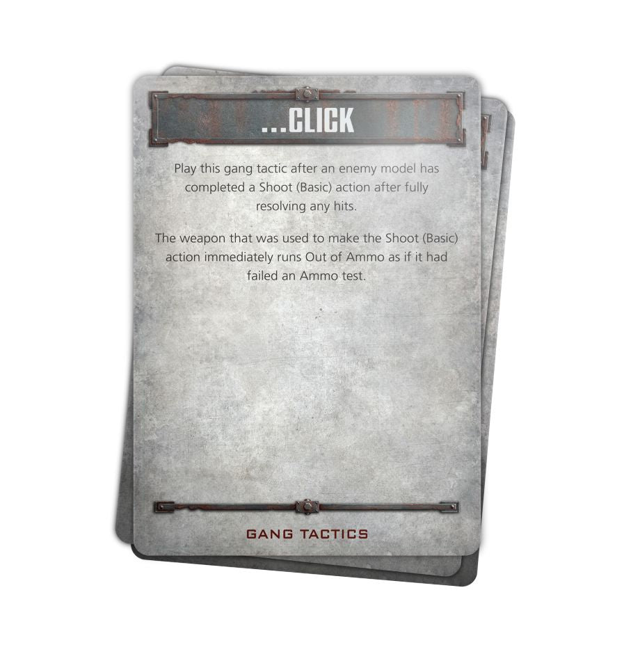 Necromunda Core Gang Tactics Cards, card examples