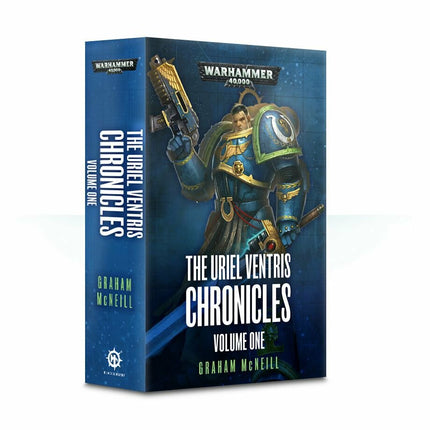 a book cover with a warhammerer holding a gun