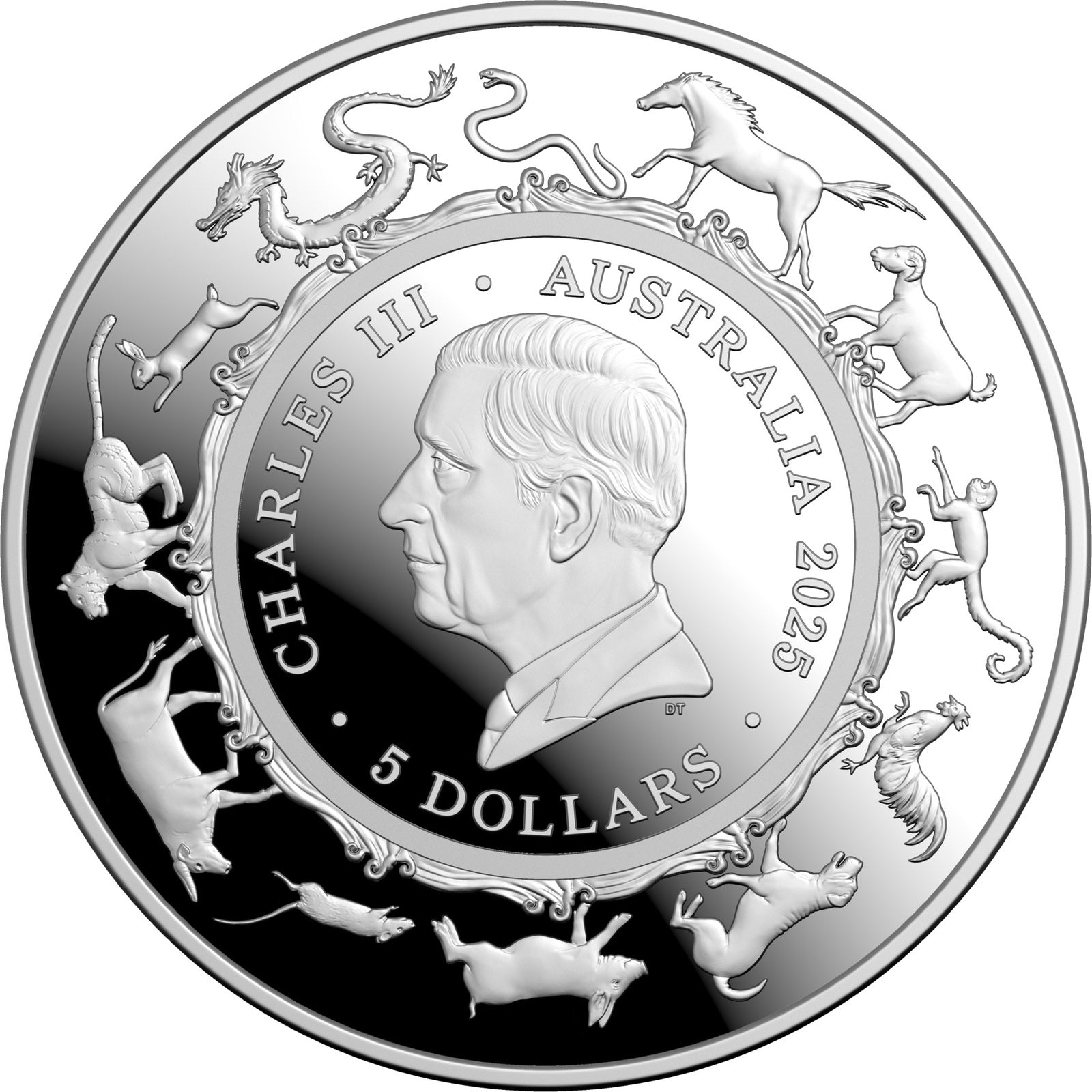 a silver coin with a picture of a man's face