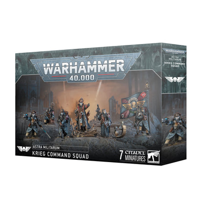 a box of warhammer 40, 000 figurines