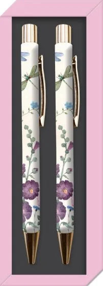 a pen with a flower design on it