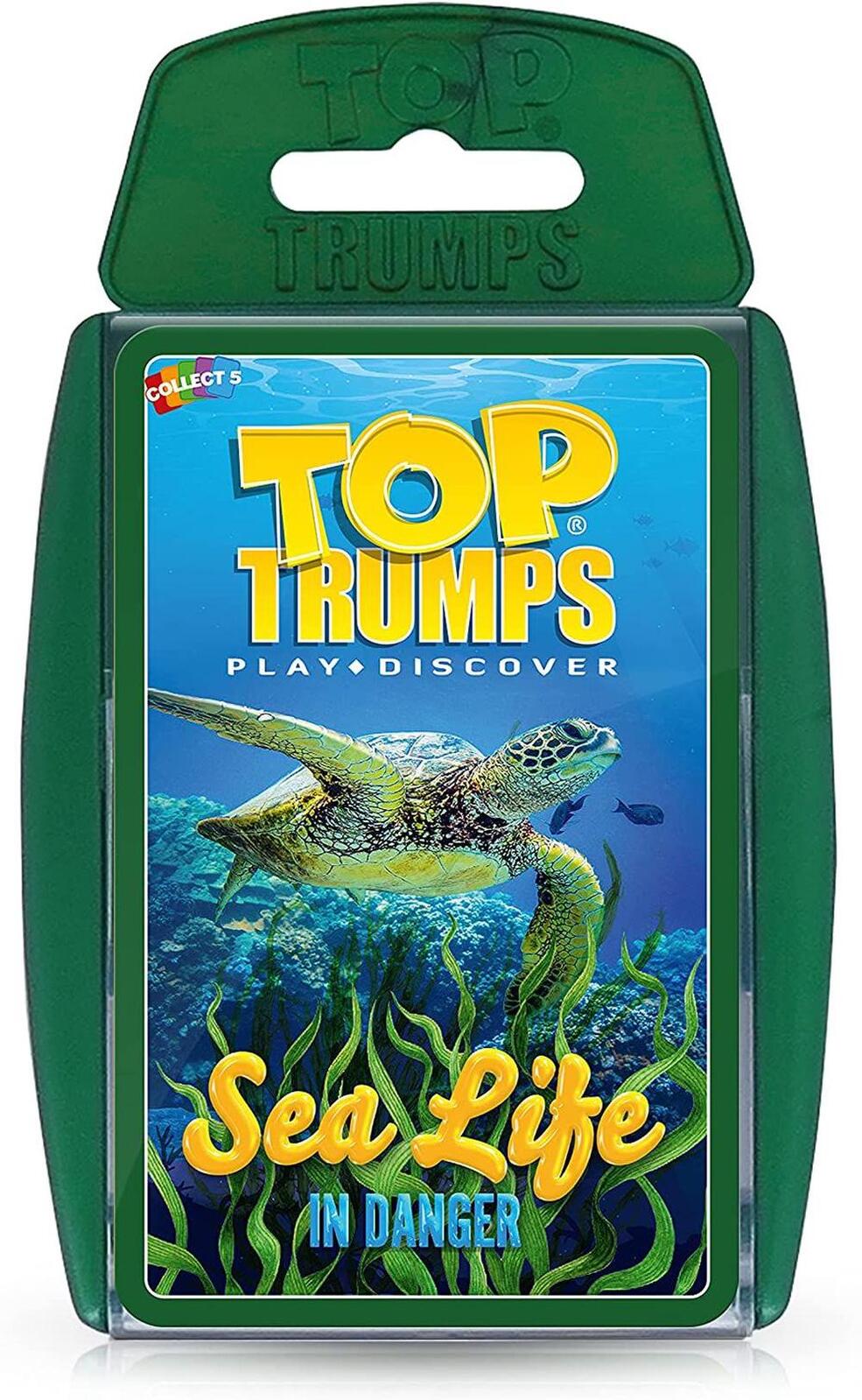top trumps sea life in danger card game