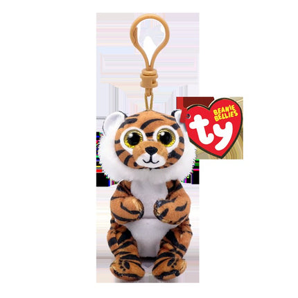 TY Beanie Bellies Clawdia the tiger clip-on plush
