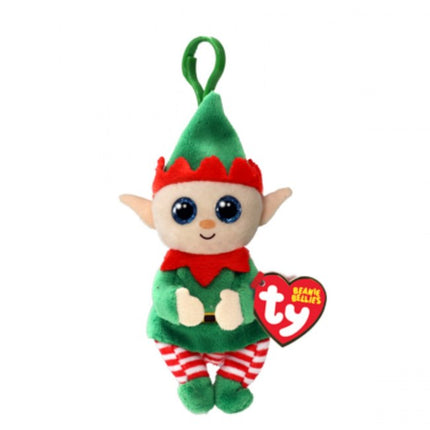 TY Beanie Bellies Elfonso the green elf clip-on plush