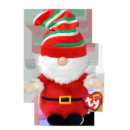 TY Beanie Boos Gnewman the Christmas gnome plush in red hat