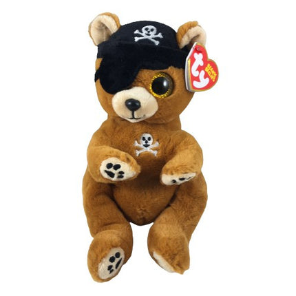 TY Beanie Bellies Scully the pirate bear with skull bandana and eyepatch