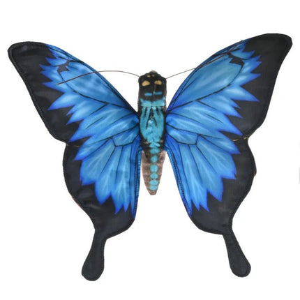 Wild Republic Rainforest Butterfly plush, Ulysses (blue), 17cm