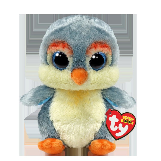 TY Beanie Boos Fisher the penguin plush with glitter eyes