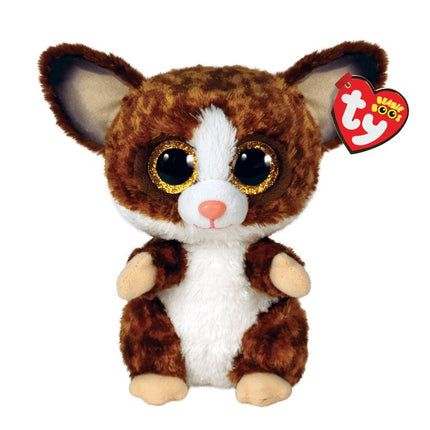 TY Beanie Boos Binky the brown bush baby plush with glitter eyes
