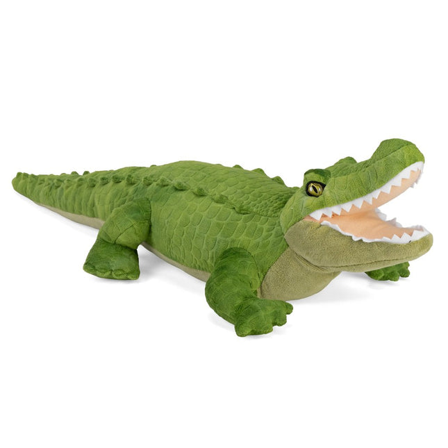 Wild Republic Cuddlekins Eco Alligator plush, 12 inch, recycled fill