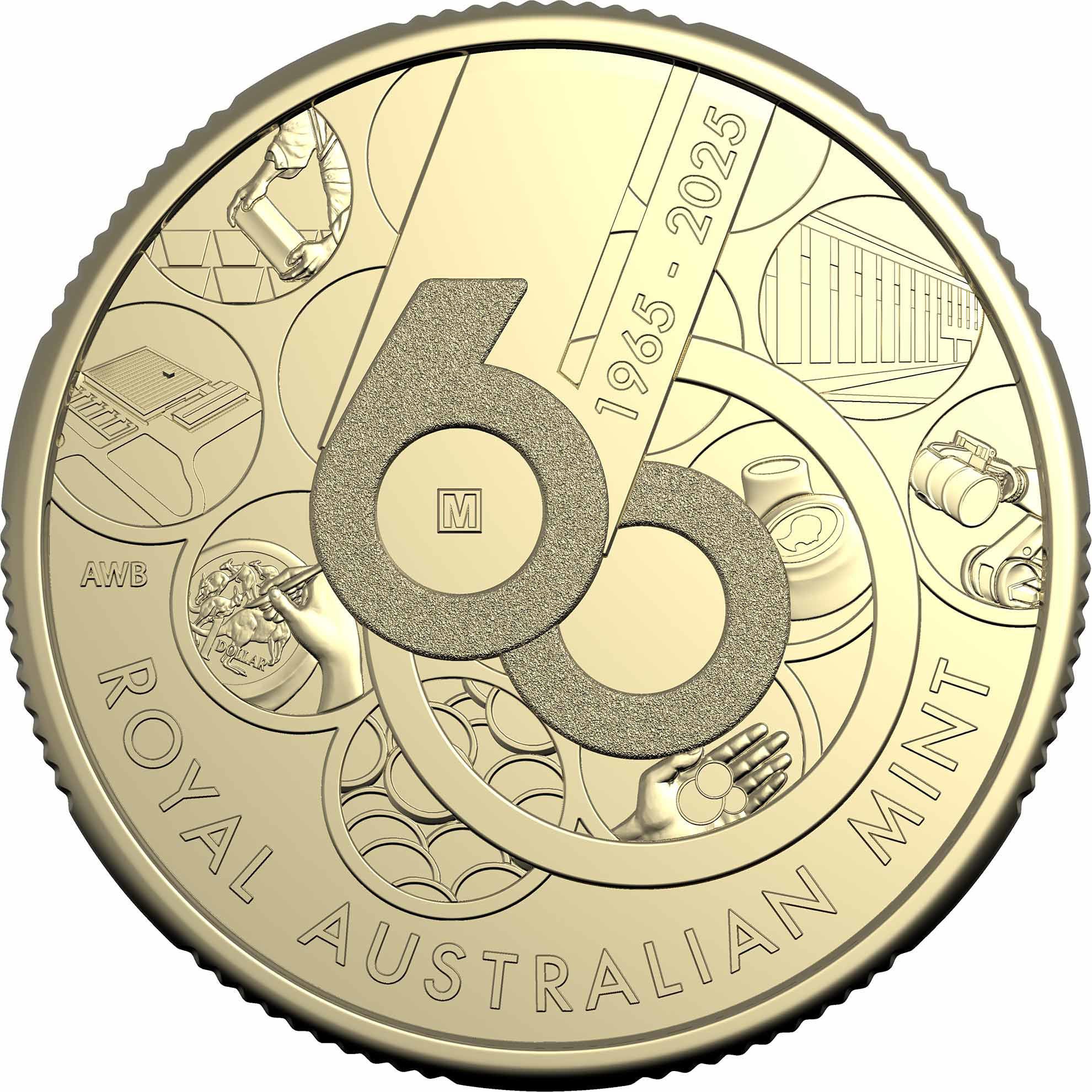 a close up of a coin with the number fifty on it