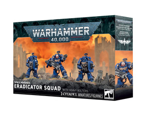 Space Marines Eradicator Squad with Heavy Bolters box art, official Games Workshop packaging